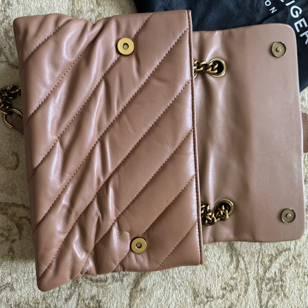 Kurt Geiger SoHo Tan Quilted Shoulder Bag - Picture 5 of 7